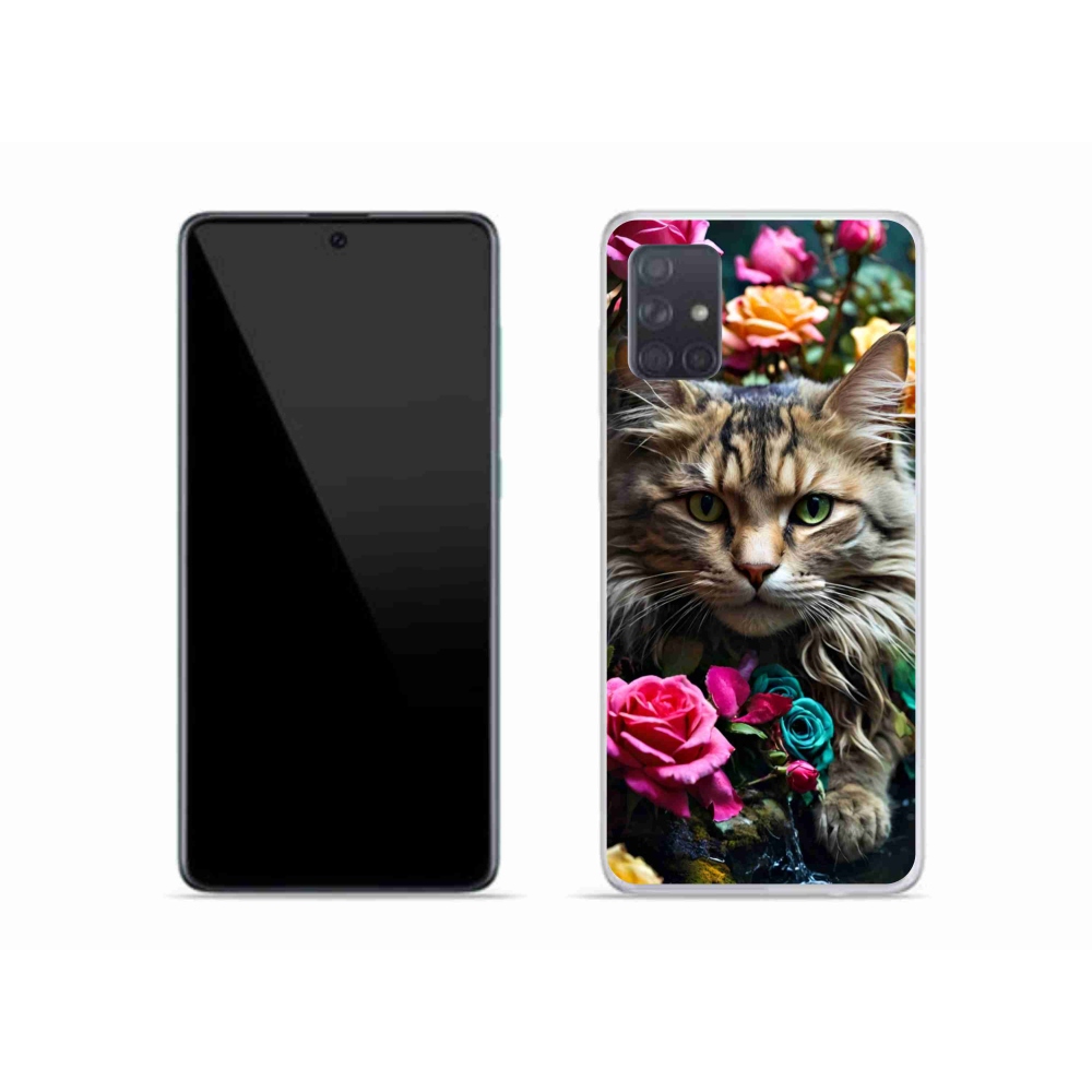 Zselés borítás mmCase Samsung Galaxy A51 - macskaszem nézet 2