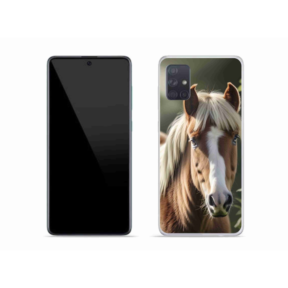 Zselés borítás mmCase Samsung Galaxy A51 készülékhez - ló könnyű sörénnyel