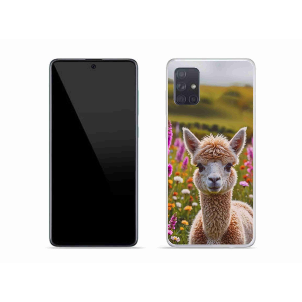 Zselés borítás mmCase Samsung Galaxy A51 készülékhez - láma a réten