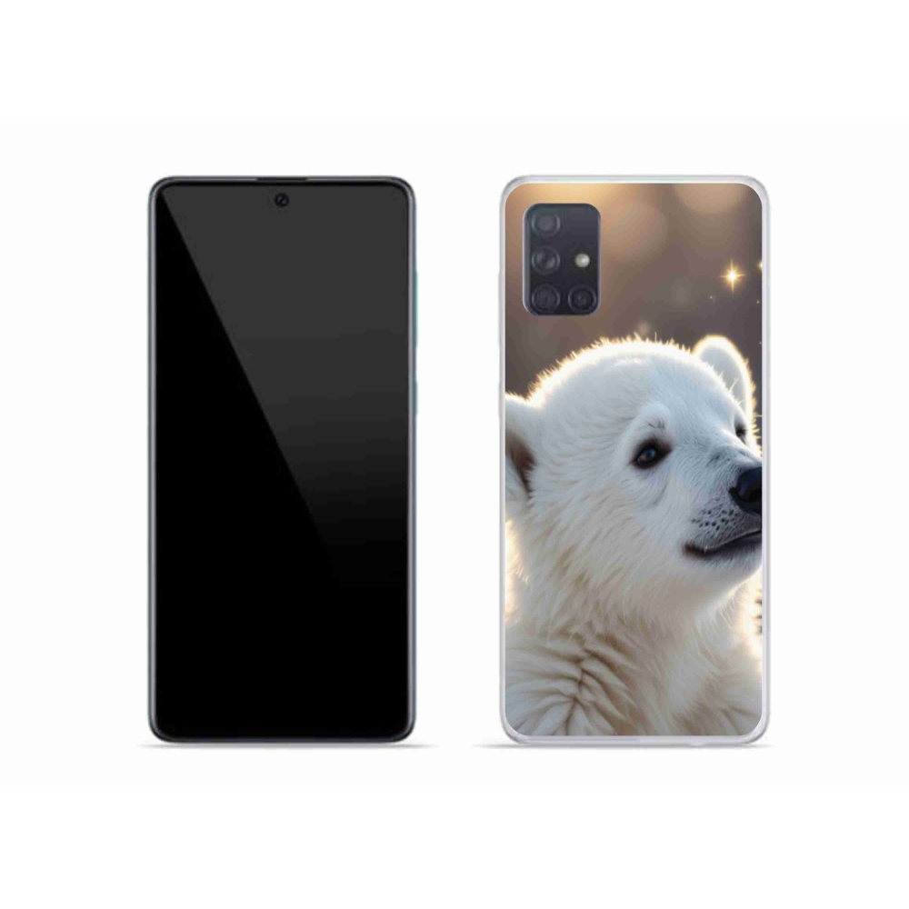 Gél védőhuzat mmCase Samsung Galaxy A51 készülékhez - jegesmedve