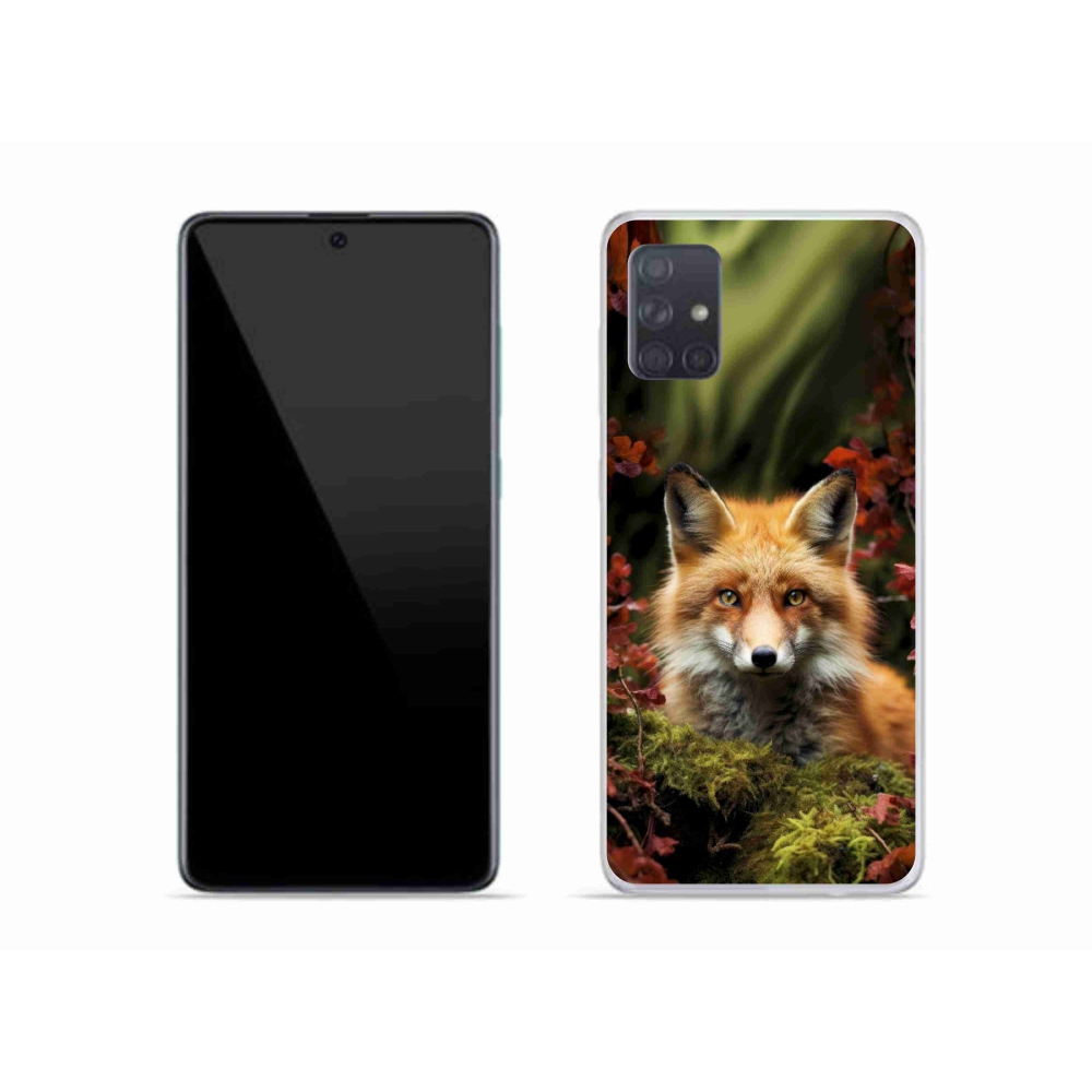 Zselés borítás mmCase Samsung Galaxy A51 készülékhez - róka az erdőben