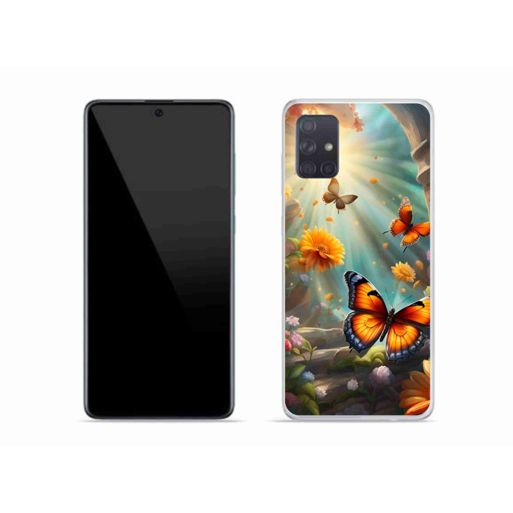 Gél borítás mmCase Samsung Galaxy A51 - pillangókert 2