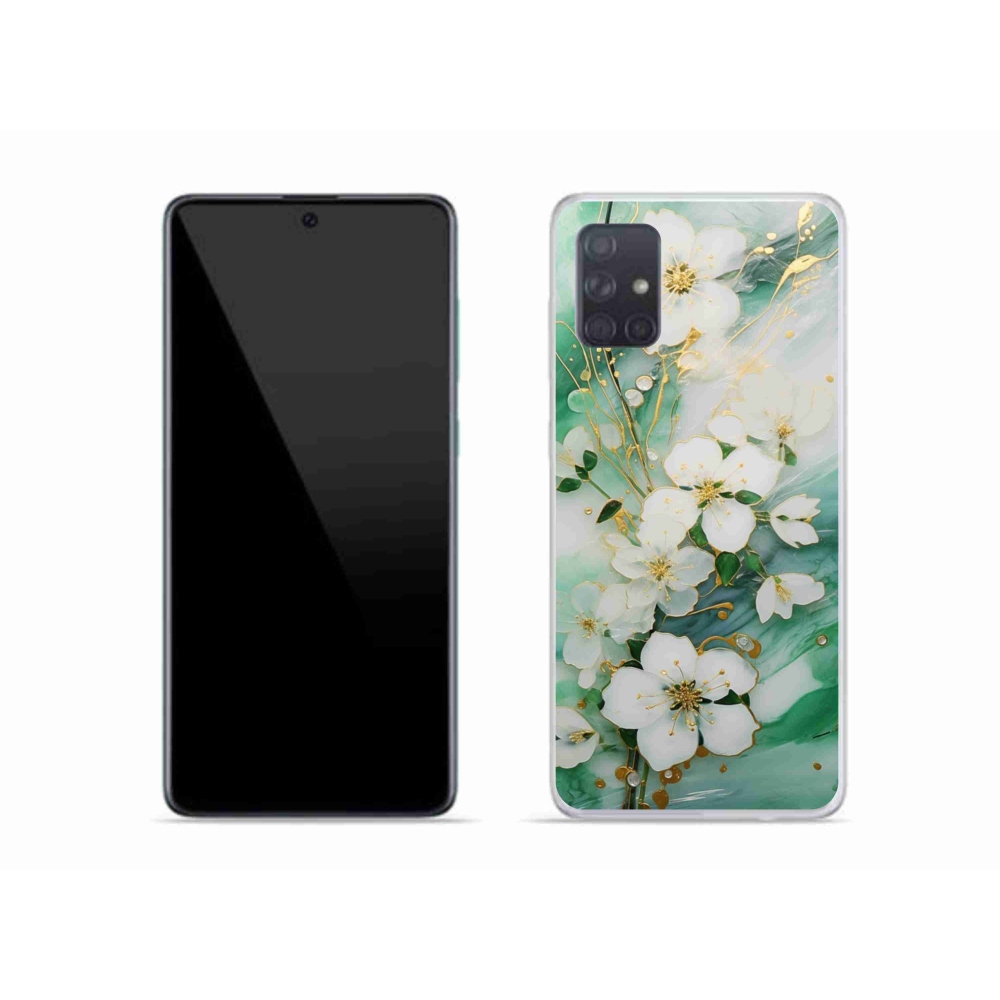Gél borítás mmCase Samsung Galaxy A51 készülékhez - finom virágok