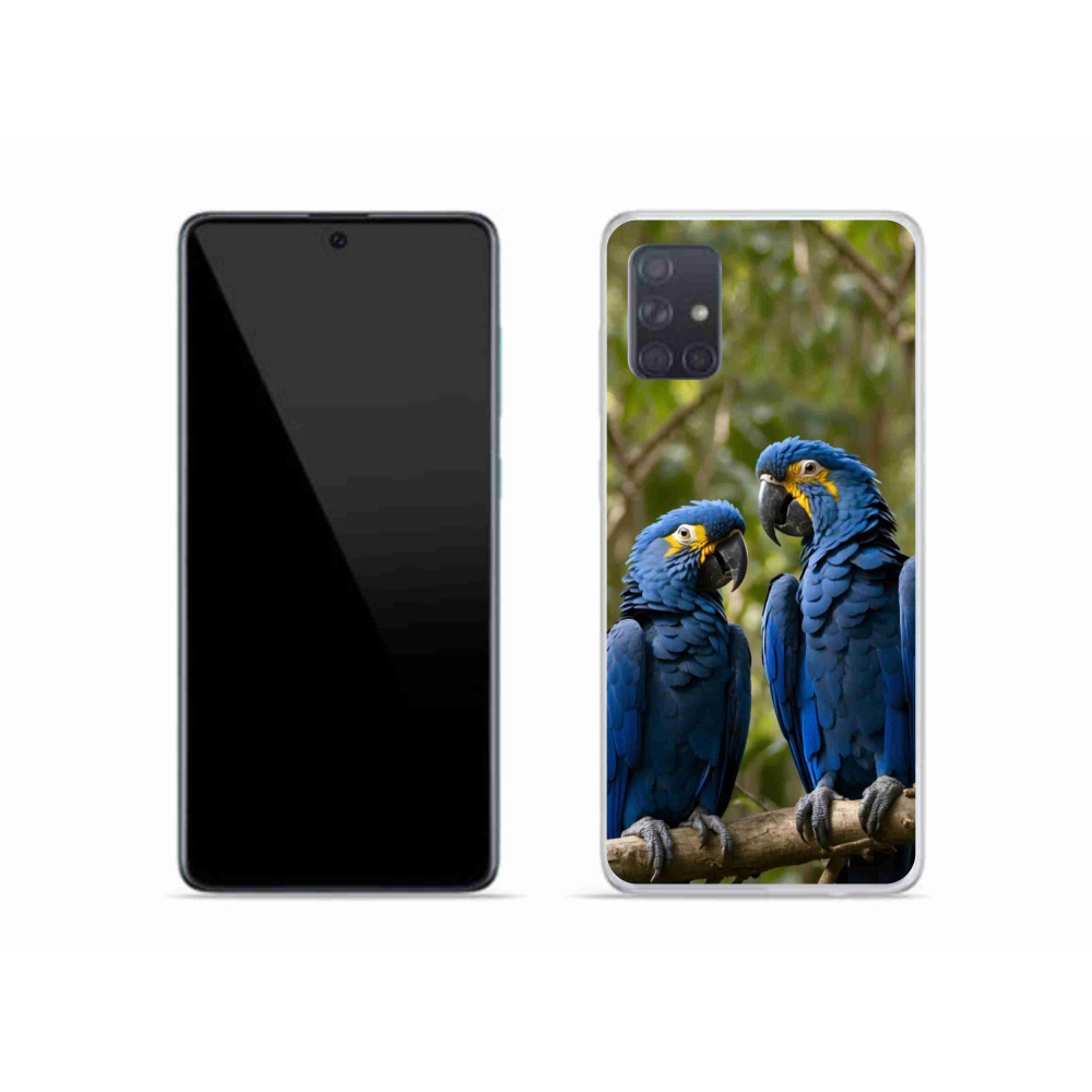 Gél borítás mmCase Samsung Galaxy A51 - papagáj duóhoz