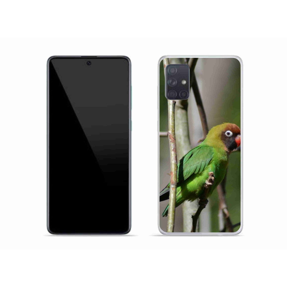 Gél borítás mmCase Samsung Galaxy A51 - papagáj agapornis