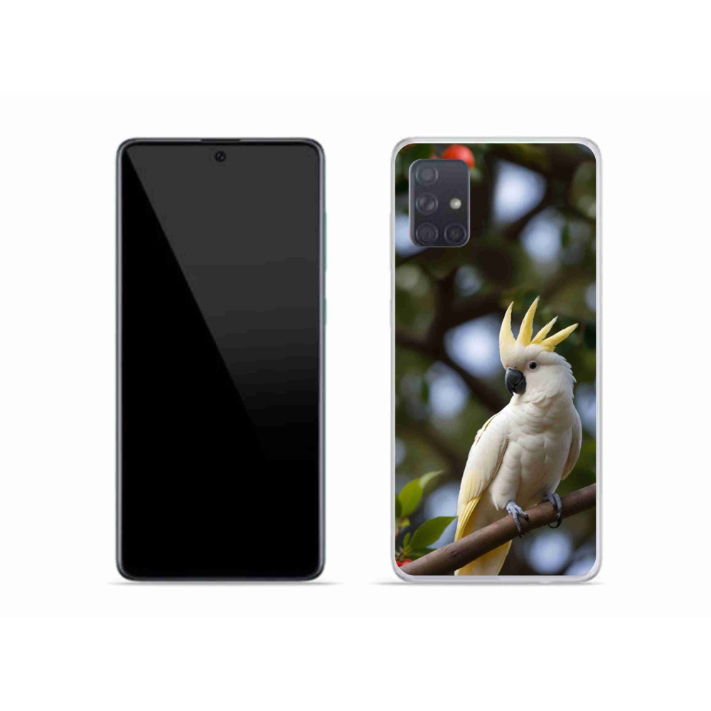 Gél borítás mmCase Samsung Galaxy A51 készülékhez - papagáj kakadu 3