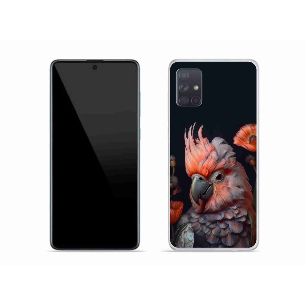 Gél borítás mmCase Samsung Galaxy A51 készülékhez - papagáj kakadu színekben