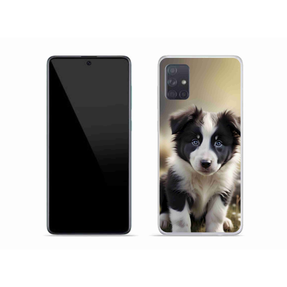 Gél borítás mmCase Samsung Galaxy A51 készülékhez - aranyos border collie