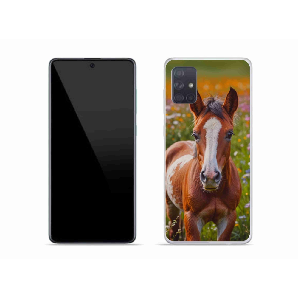 Gél borítás mmCase Samsung Galaxy A51 készülékhez - aranyos csikó