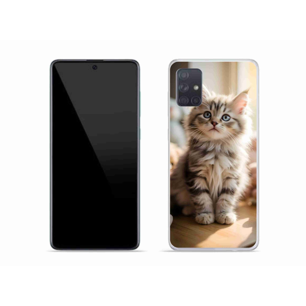 Gél borítás mmCase Samsung Galaxy A51 készülékhez - aranyos cica 10