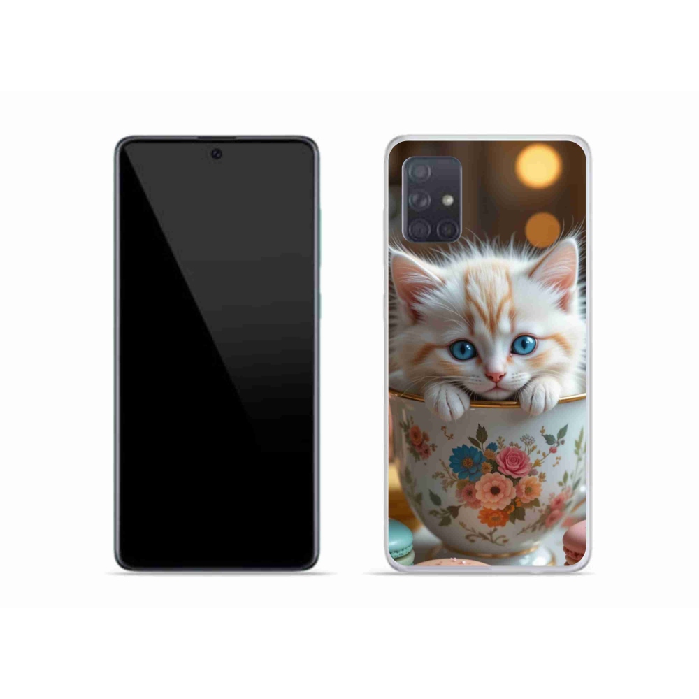 Gél borító mmCase Samsung Galaxy A51 - aranyos cica 6