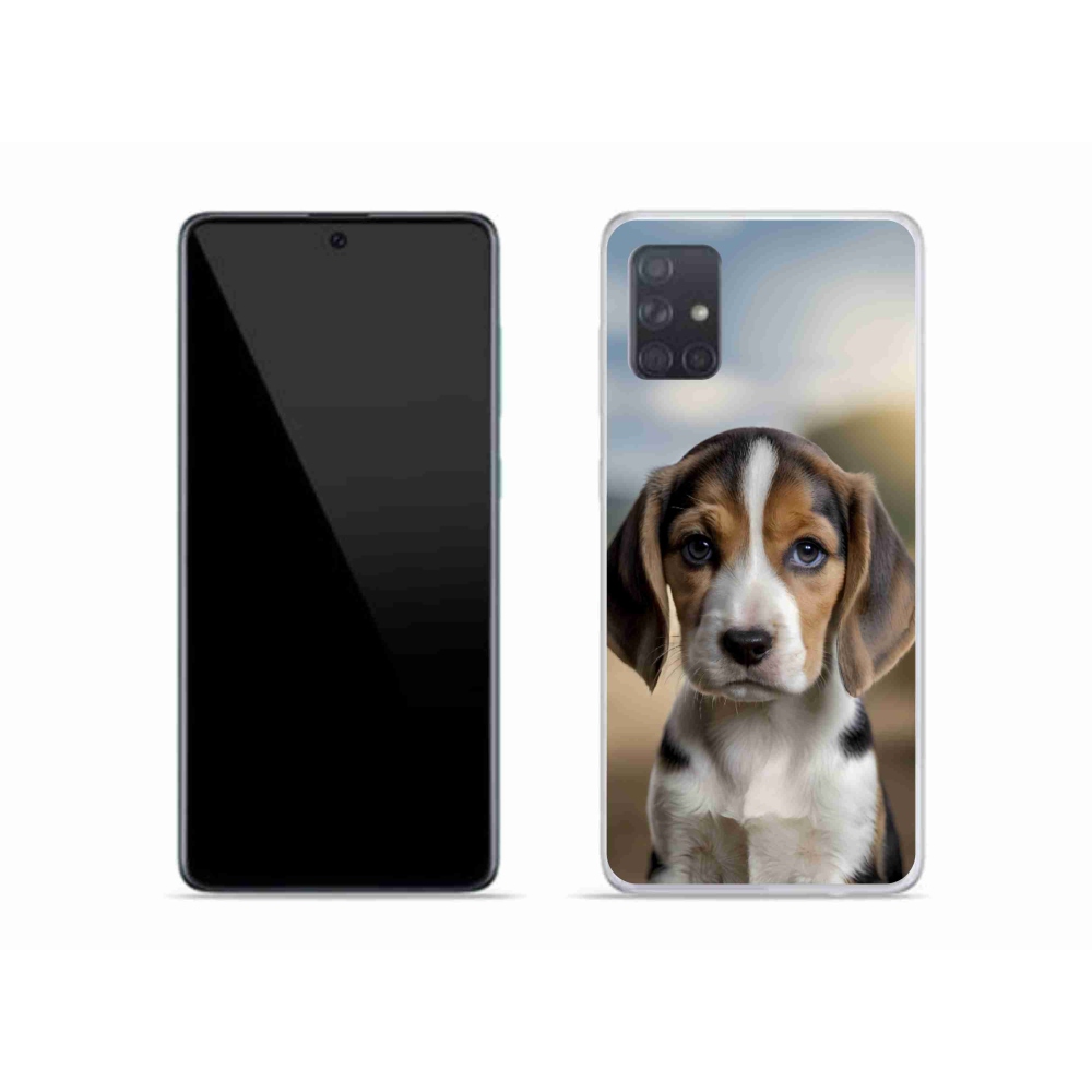 Gél borítás mmCase Samsung Galaxy A51 készülékhez - aranyos beagle