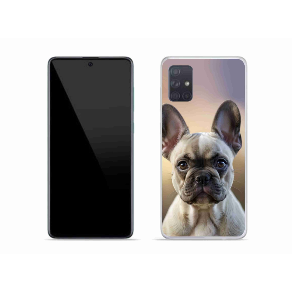 Gél borítás mmCase Samsung Galaxy A51 készülékhez - aranyos francia bulldog