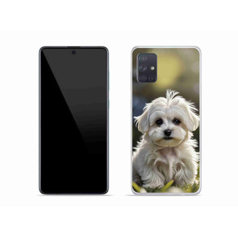 Gél borítás mmCase Samsung Galaxy A51 készülékhez - aranyos máltai kutya