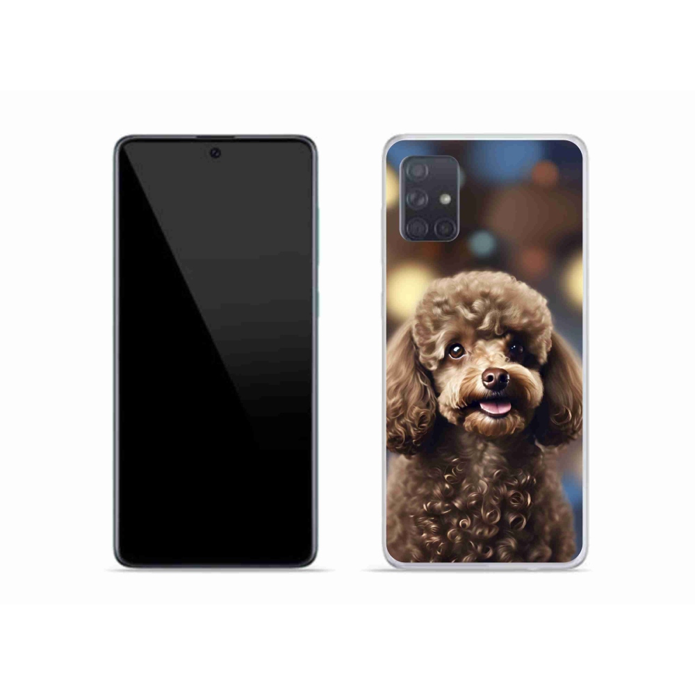 Gél borítás mmCase Samsung Galaxy A51 készülékhez - aranyos uszkár
