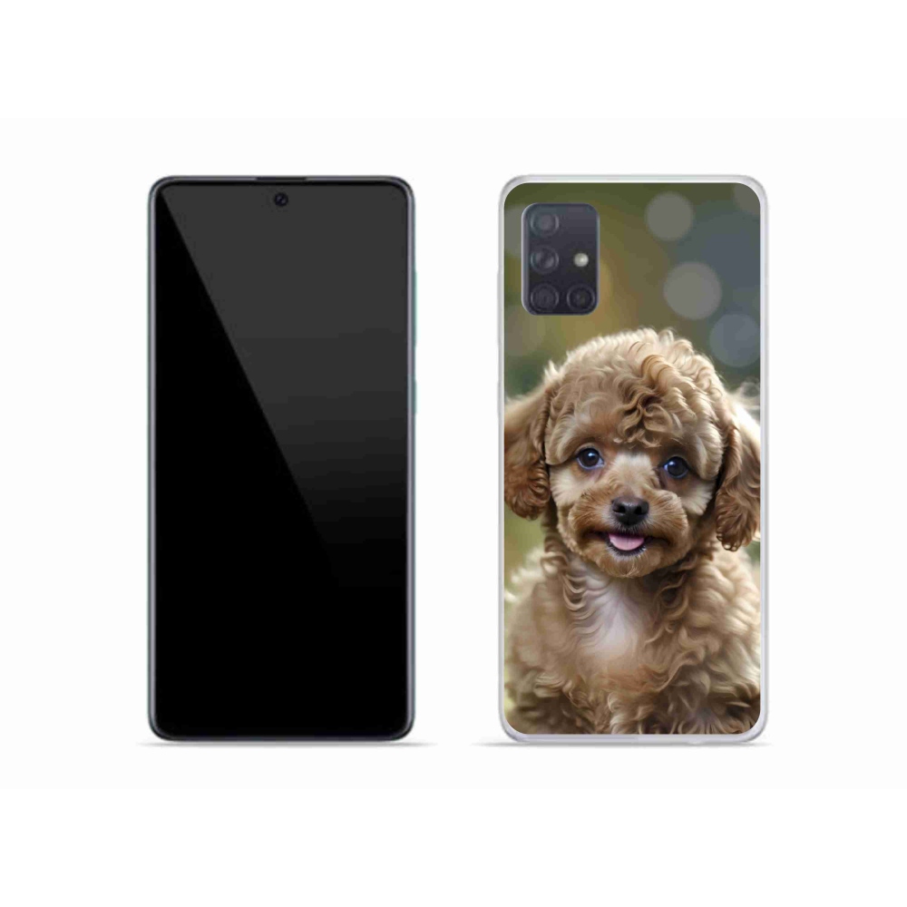 Gél borítás mmCase Samsung Galaxy A51 készülékhez - aranyos uszkár