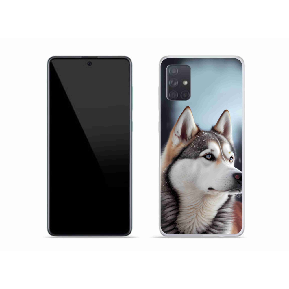 Gél borítás mmCase Samsung Galaxy A51 készülékhez - Szibériai husky