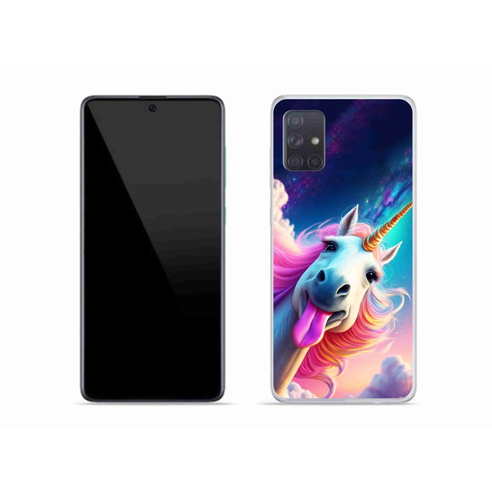Gél borítás mmCase Samsung Galaxy A51 készülékhez - őrült egyszarvú
