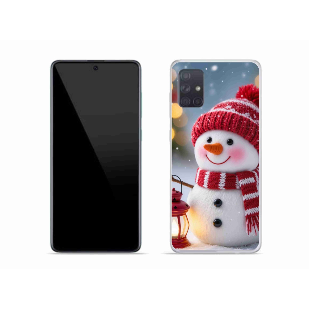 Gél borítás mmCase Samsung Galaxy A51 - hóember 2