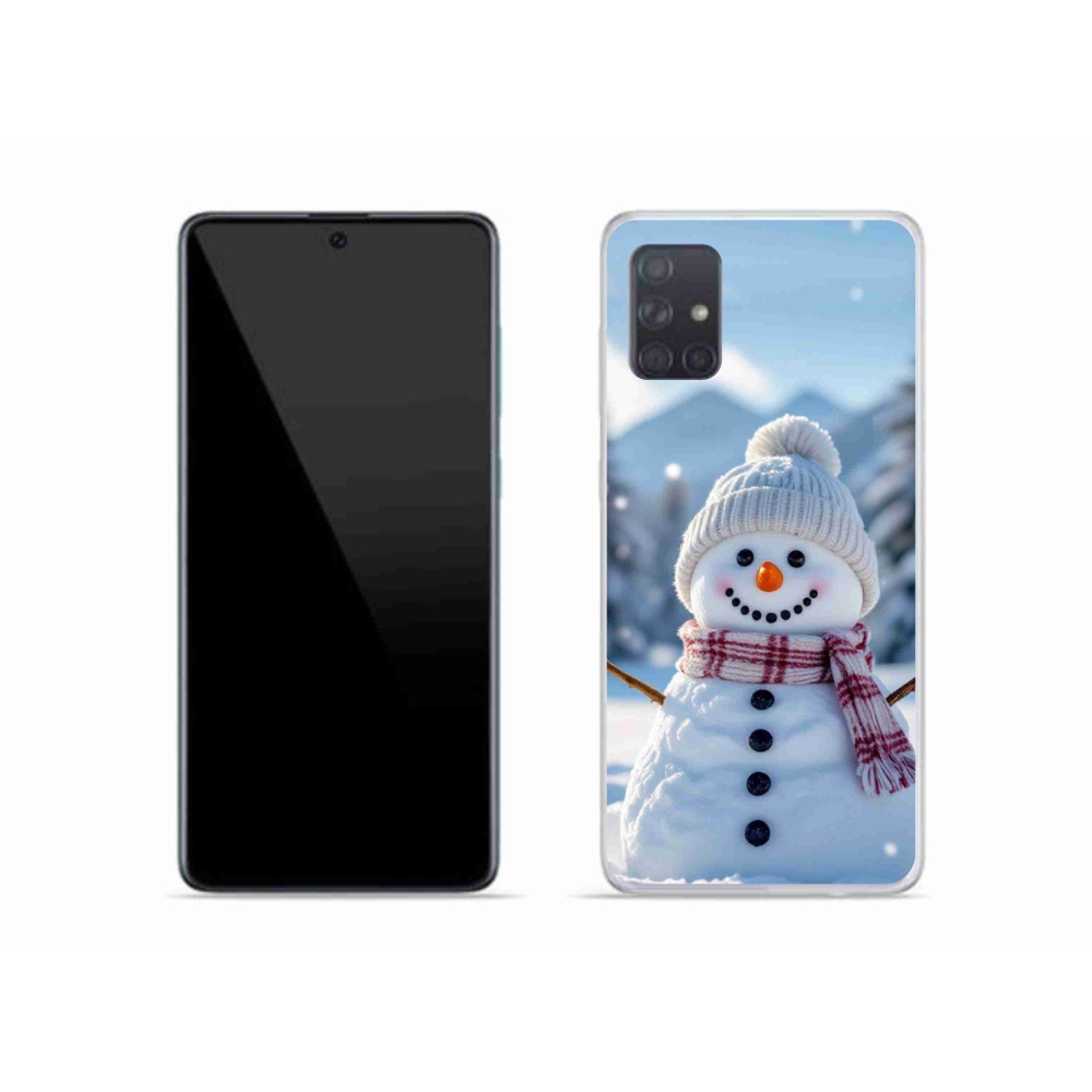 Gél borítás mmCase Samsung Galaxy A51 - hóember 3