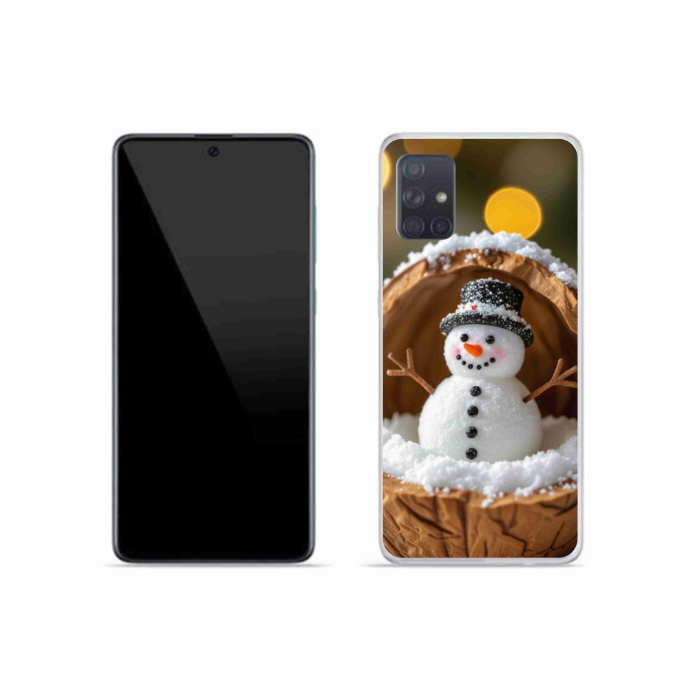 Gél borítás mmCase Samsung Galaxy A51 - hóember 4