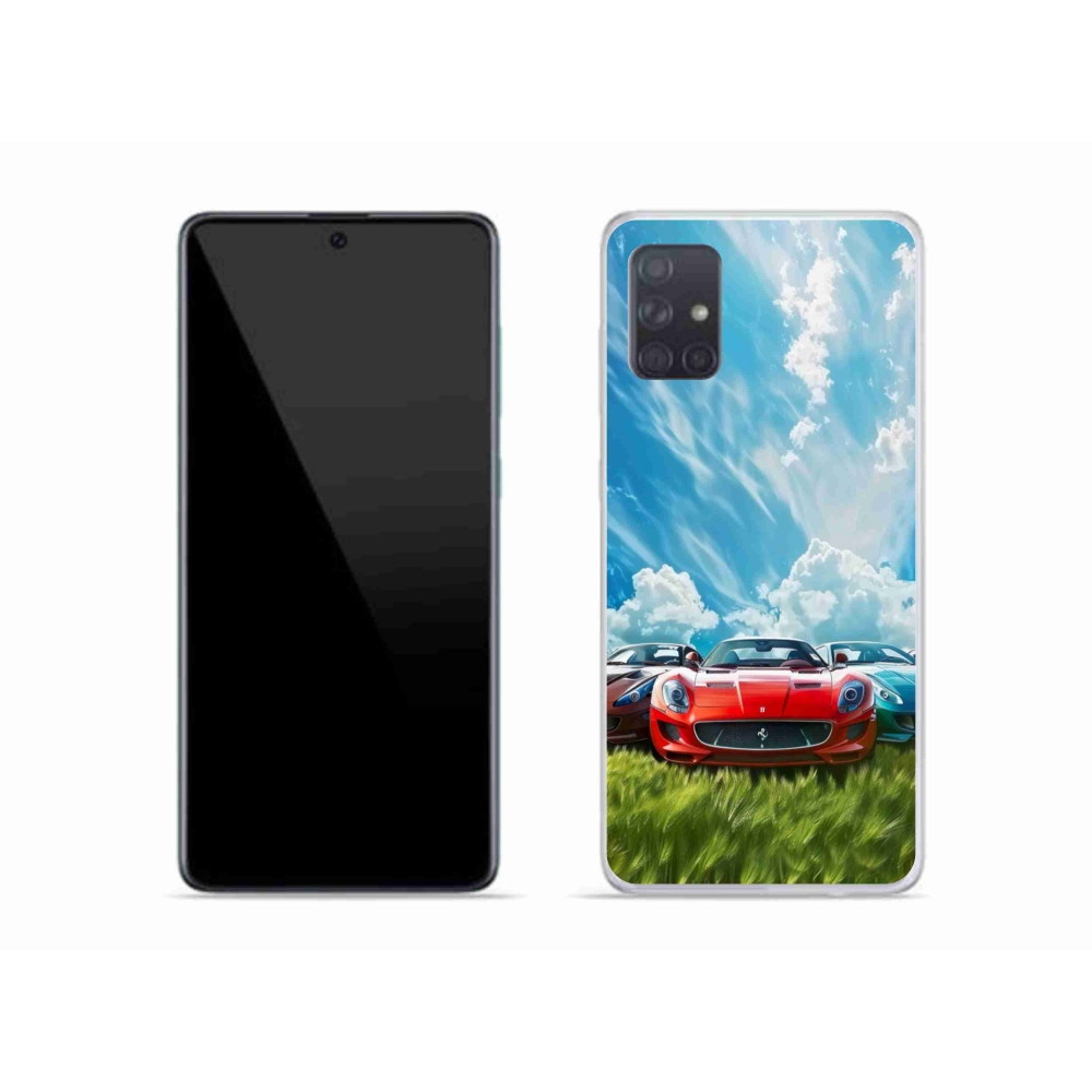 Gél borítás mmCase Samsung Galaxy A51 - sportkocsikhoz