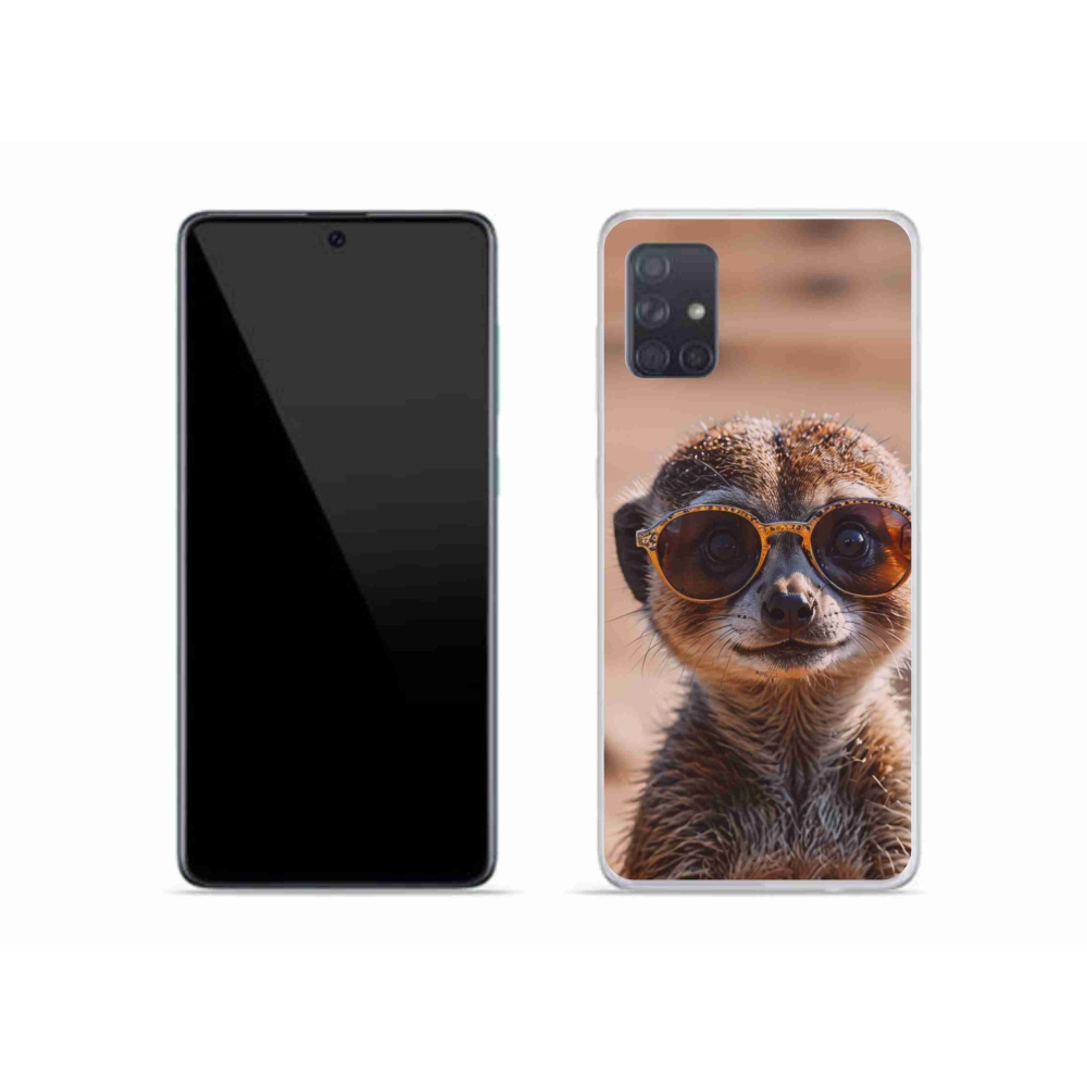 Gél borítás mmCase Samsung Galaxy A51 készülékhez - stílusos surikata