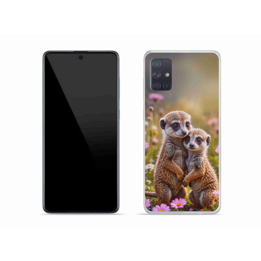 Gél borítás mmCase Samsung Galaxy A51 - szurikátás duóhoz