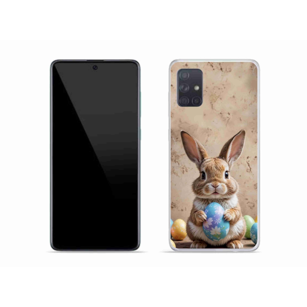 Gél borítás mmCase Samsung Galaxy A51 készülékhez - Húsvéti nyuszi