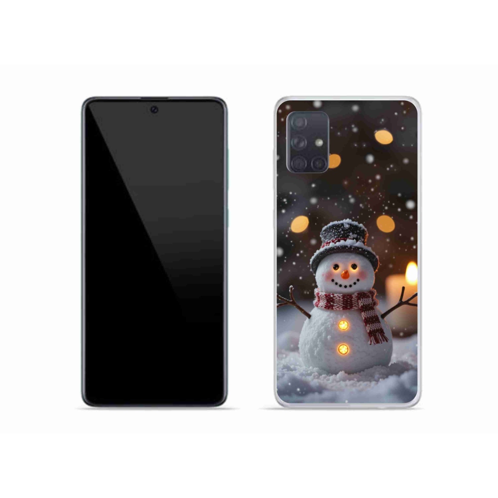 Gél borítás mmCase Samsung Galaxy A51 készülékhez - vidám hóember