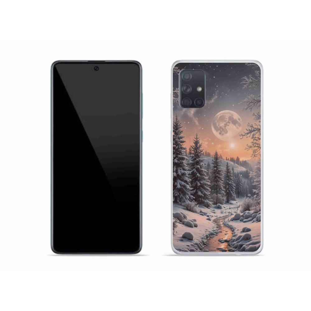 Gél borítás mmCase Samsung Galaxy A51 - téli táj 2