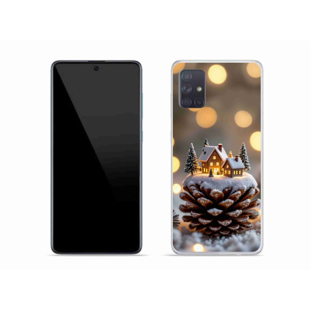 Gél borítás mmCase Samsung Galaxy A51 - téli falu