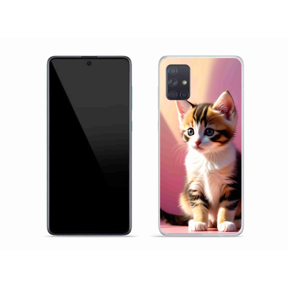 Gél borítás mmCase Samsung Galaxy A51 - kíváncsi cica 2