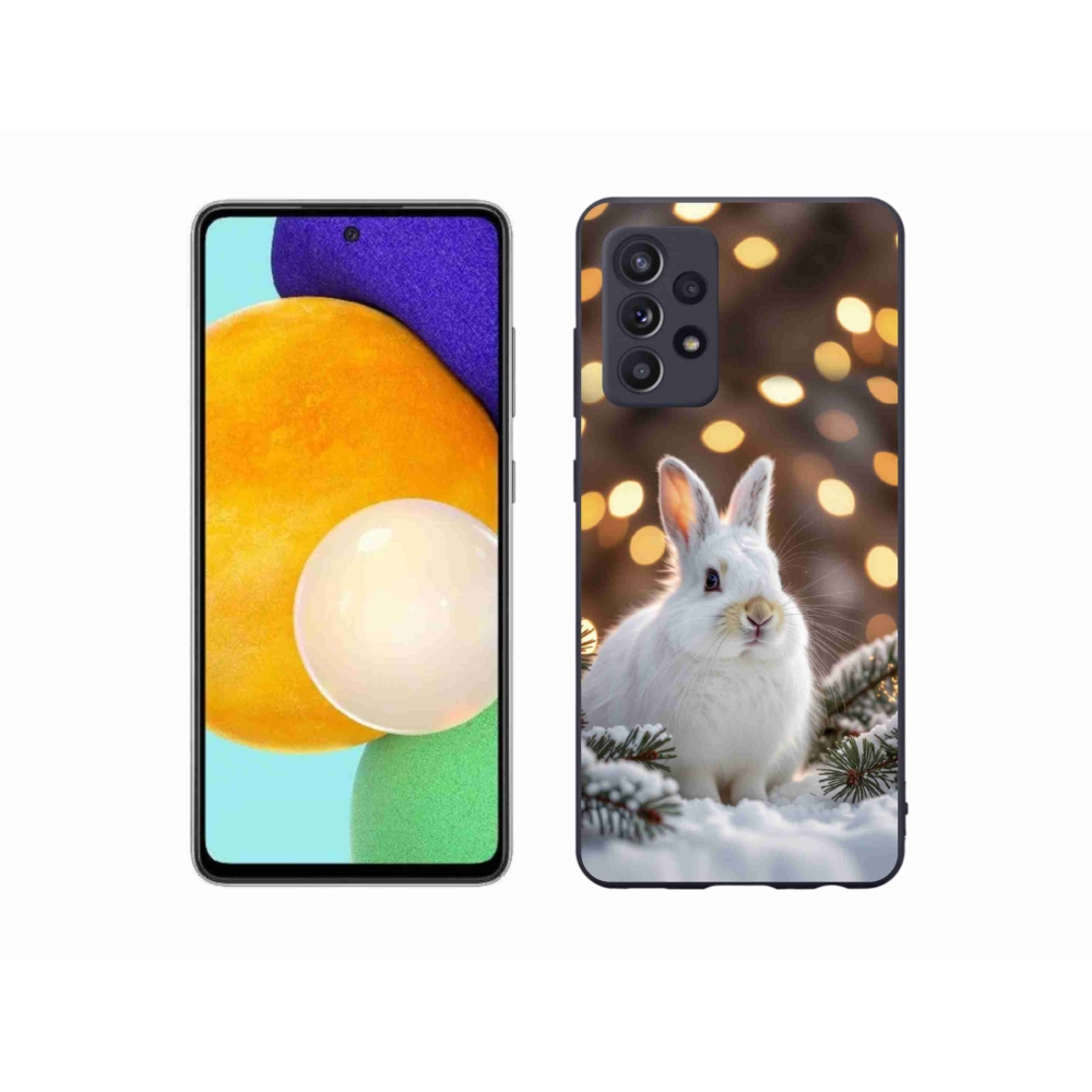 Gél védőhuzat mmCase Samsung Galaxy A52/52 5G - fehér nyúl