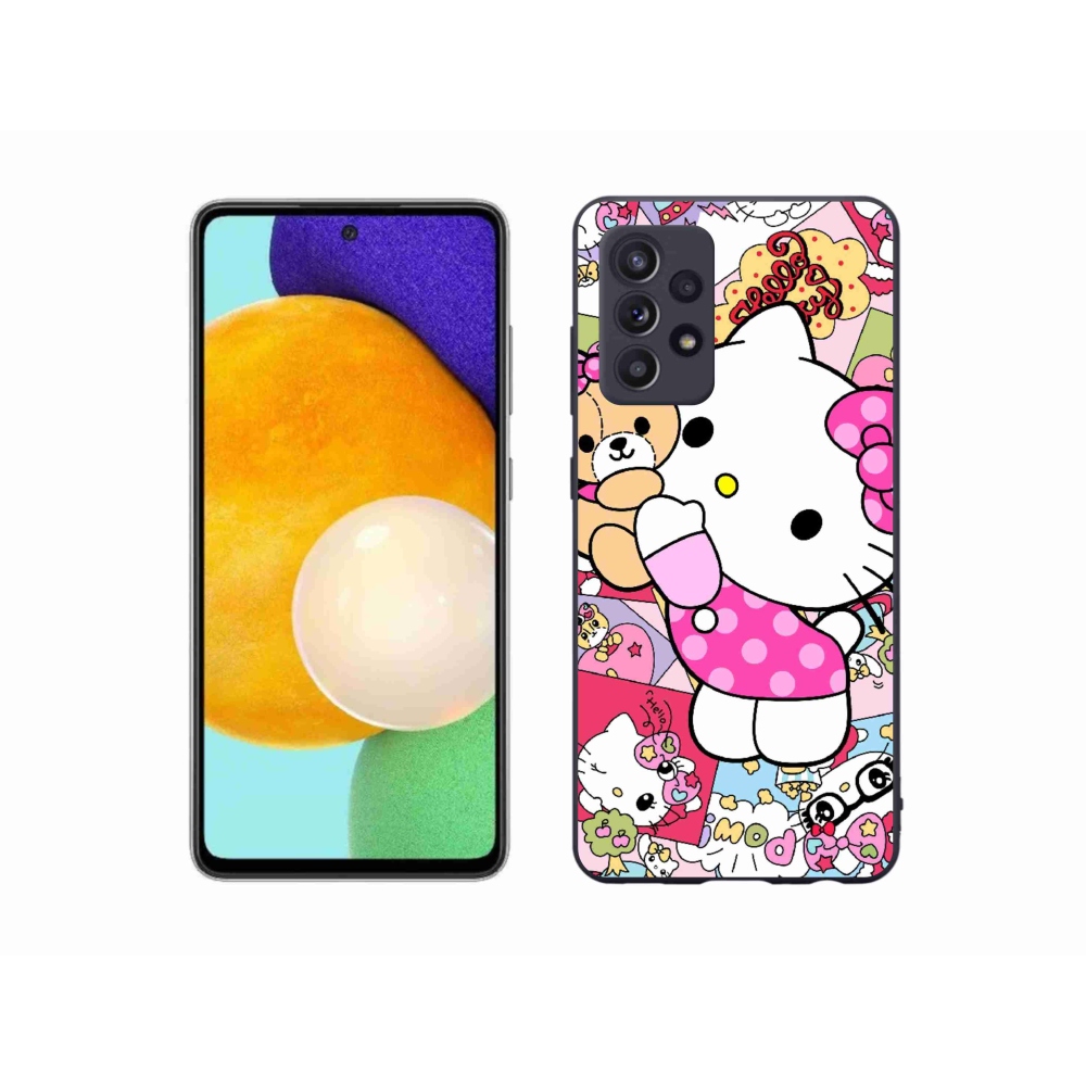 Gél védőhuzat mmCase Samsung Galaxy A52/52 5G - aranyos cica