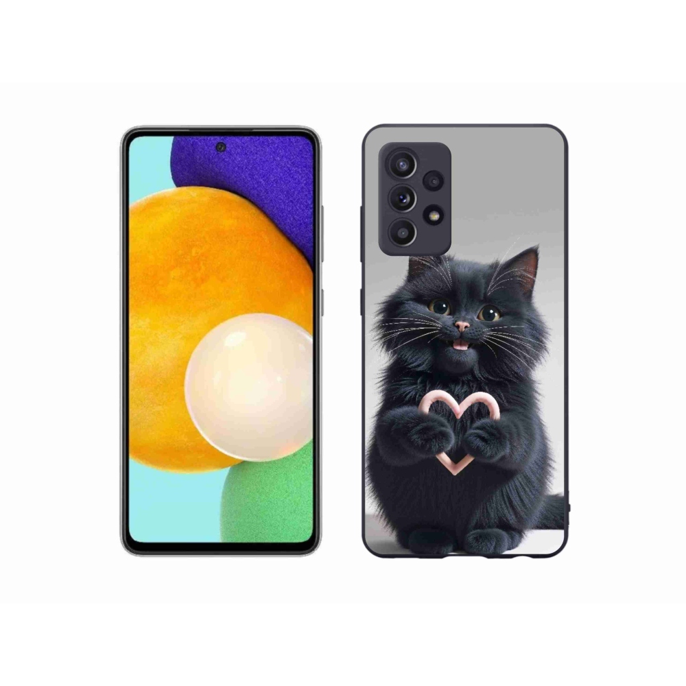 Zselés borítás mmCase Samsung Galaxy A52/52 5G - macskaszerelem 3