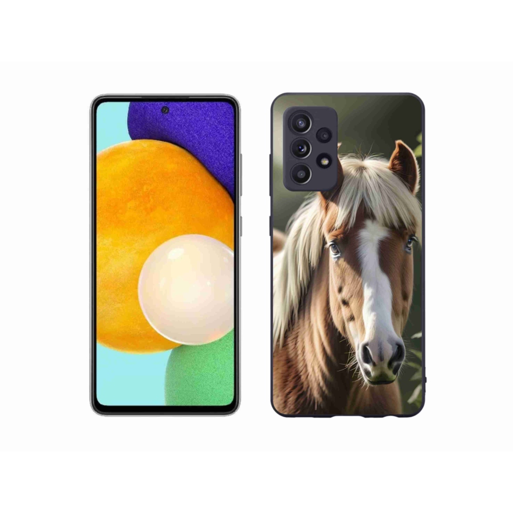 Zselés borítás mmCase Samsung Galaxy A52/52 5G - ló könnyű sörénnyel