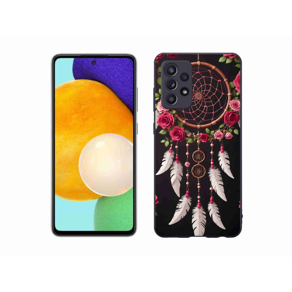 Gél borítás mmCase Samsung Galaxy A52/52 5G - álomfogó rózsákkal