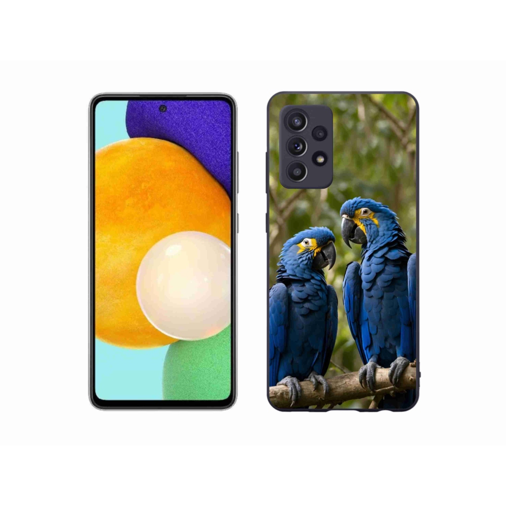 Zselés borítás mmCase Samsung Galaxy A52/52 5G - papagáj duóhoz