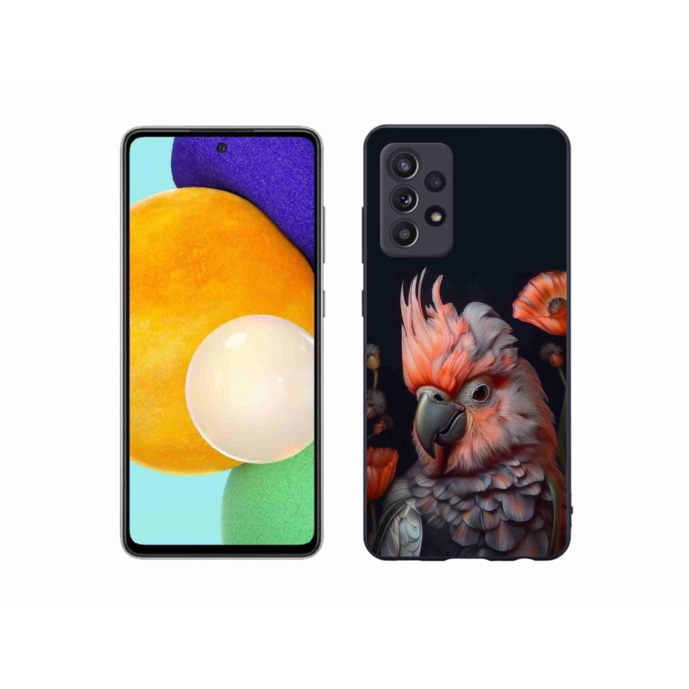 Zselés borítás mmCase Samsung Galaxy A52/52 5G - papagáj kakadu színekben