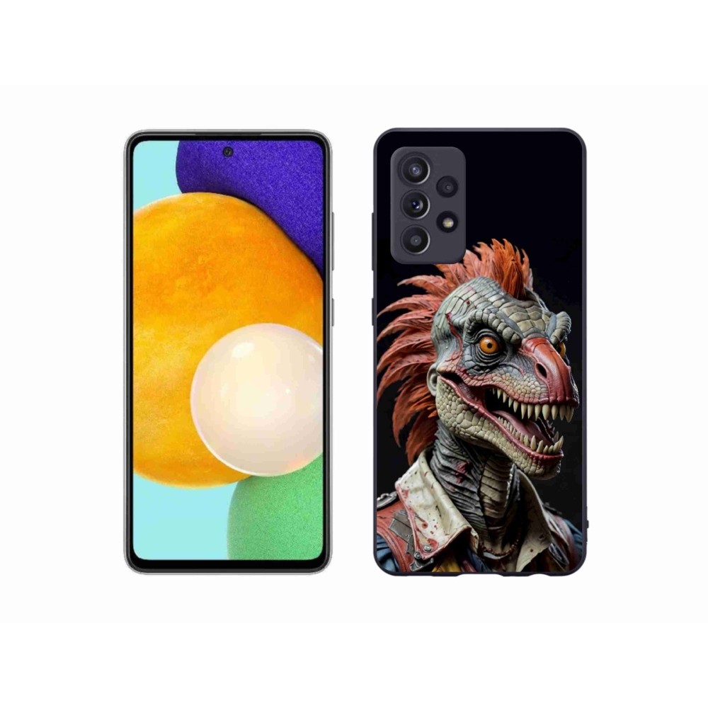 Zselés borítás mmCase Samsung Galaxy A52/52 5G - punk dinoszauruszhoz