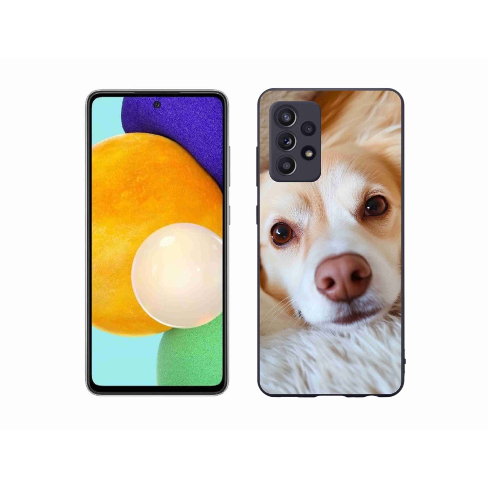 Gél védőhuzat mmCase Samsung Galaxy A52/52 5G - Aranyos csivava