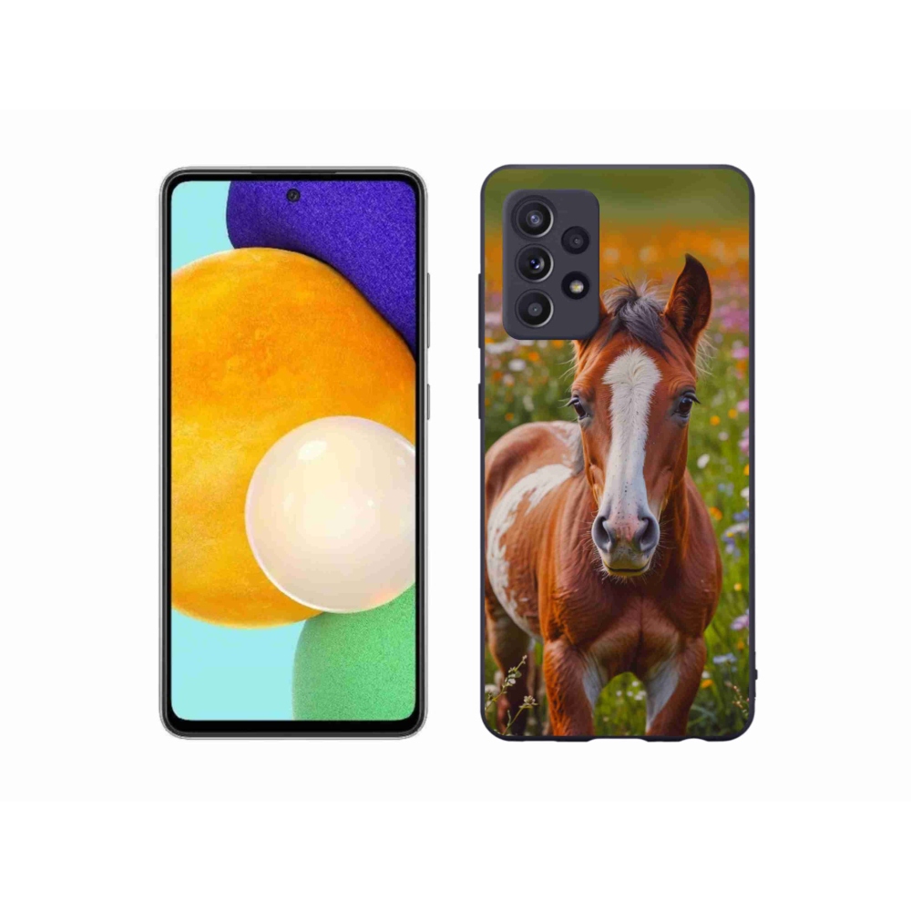 Gél borítás mmCase Samsung Galaxy A52/52 5G - aranyos csikó - Samsung Galaxy A52/52 5G - aranyos csikó