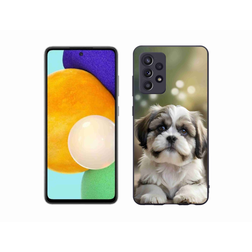 Gél borítás mmCase Samsung Galaxy A52/52 5G - aranyos shih-tzu