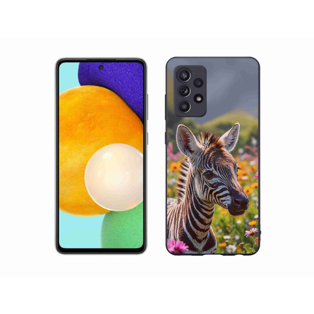 Zselés borítás mmCase Samsung Galaxy A52/52 5G - zebra a réten