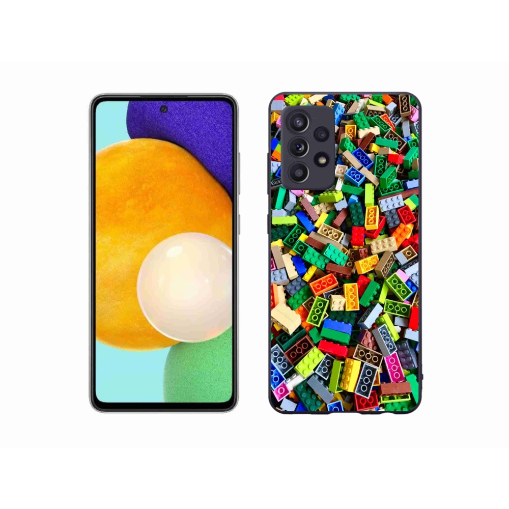 Zselés borítás mmCase Samsung Galaxy A52/A52 5G - színes építőkockákhoz