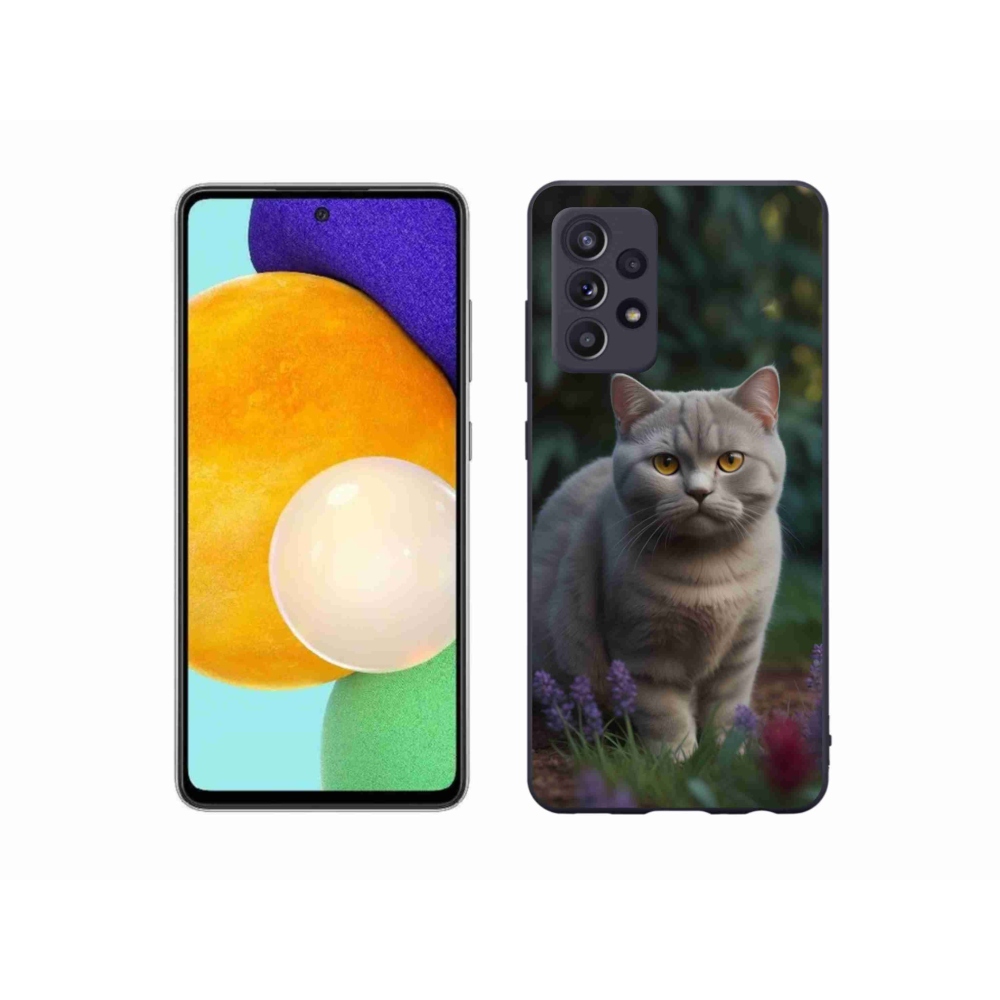 Zselés borítás mmCase Samsung Galaxy A52/A52 5G - brit macska