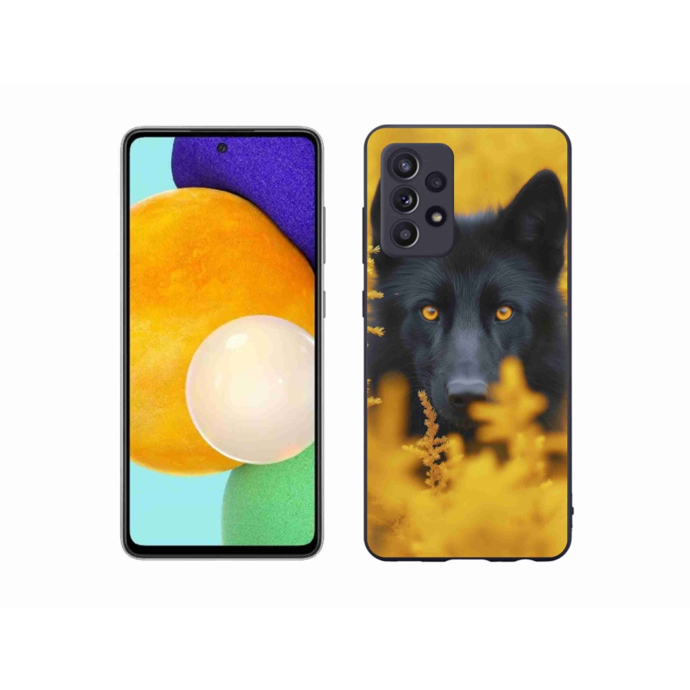 Zselés borítás mmCase Samsung Galaxy A52/A52 5G - fekete farkas 2