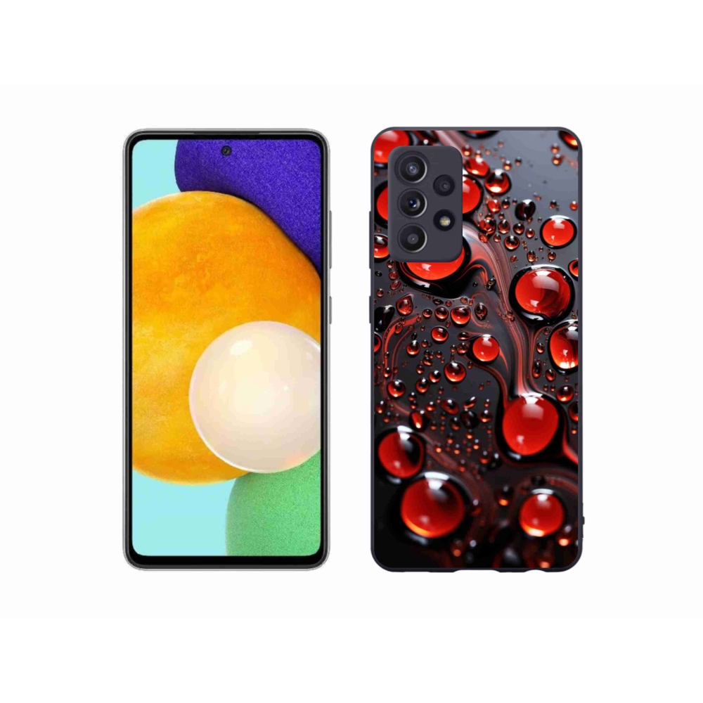 Gél védőhuzat mmCase Samsung Galaxy A52/A52 5G - piros csepp 2