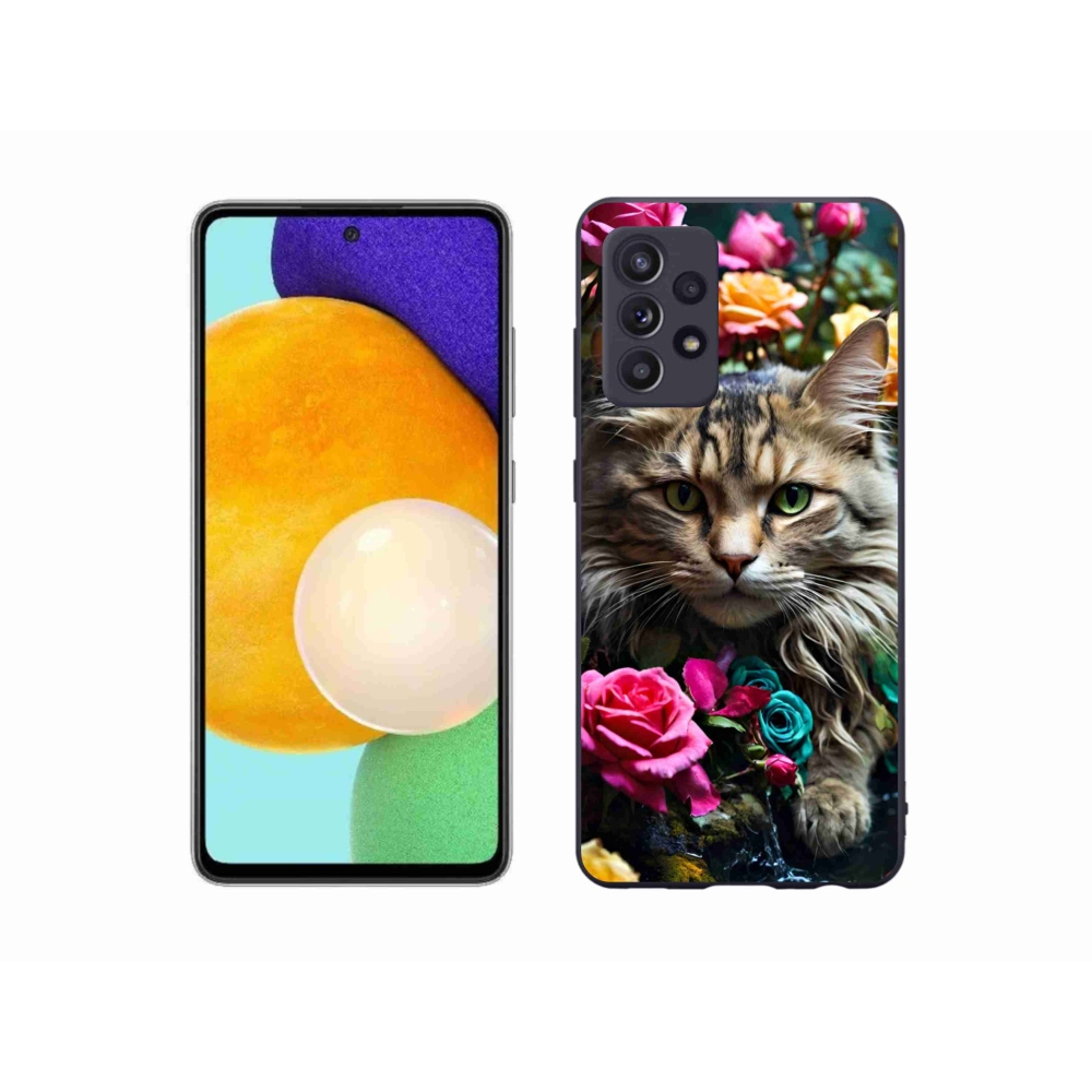 Zselés borítás mmCase Samsung Galaxy A52/A52 5G - macskaszem nézet 2